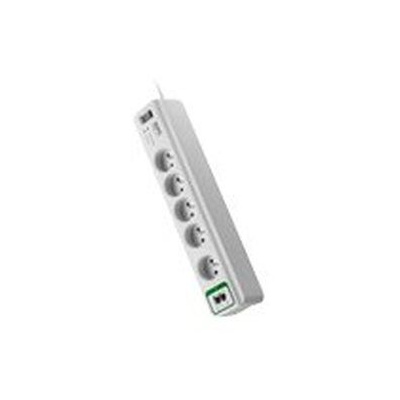 APC Essential SurgeArrest / 5 zásuvek / USB ochrana pro mobilní telefony / 230V / bílý (PM5T-FR)