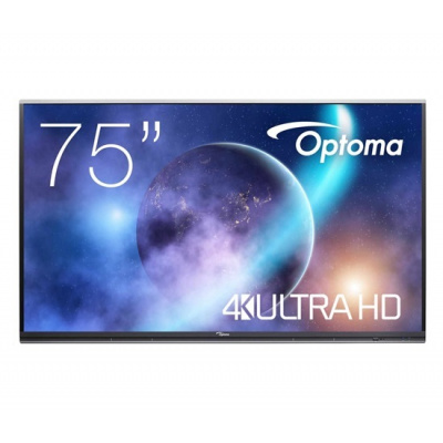 Optoma 5752RK+ IFPD 75" - interaktivní dotykový, 4K UHD, multidotyk 40prstu, Android 11, 8GB RAM / 64GB ROM