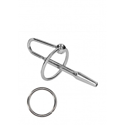 OUCH! Ouch! Urethral Sounding Metal Plug with Ring