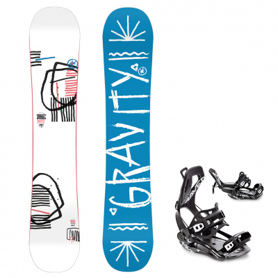 Gravity snowboards Snowboard komplet Gravity Mist 23/24 + vázání Fastec FT360 black Velikost: 146 cm, Velikost vázání: L