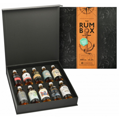 The Rum Box World Tour Edition 41,2 % 10 x 0,05l Turquose Edition (holá láhev)