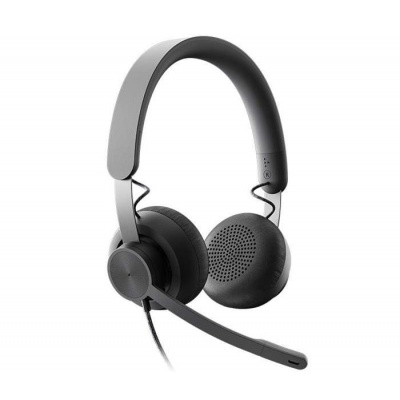 Logitech Zone Wired Graphite, USB headset s potlačením šumu - Logitech MS Teams Zone Wired Headset