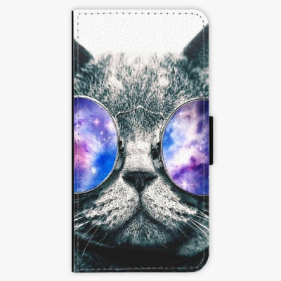 Flipové pouzdro iSaprio - Galaxy Cat - iPhone 7 Plus - Kryty na mobil Nuff.cz