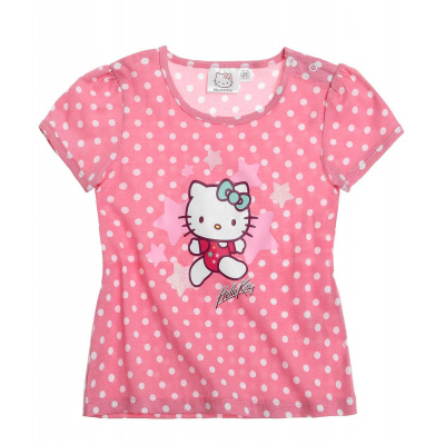 Výrobce Bavlněné kojenecké triko Hello Kitty růžové Velikost: 18m