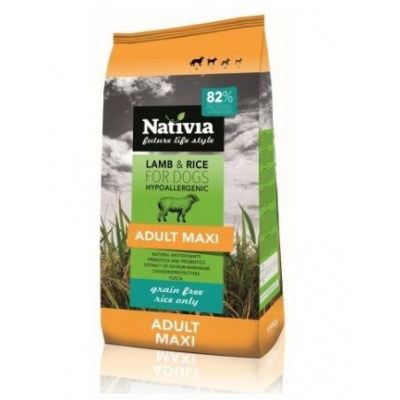 Nativia Dog Adult Maxi Lamb & Rice 15kg