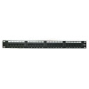 Patch panel 24port Cat5E, UTP, blok 110, černý (PP19-24C5EU-2)