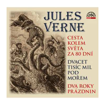 CD Various: Verne: Cesta Kolem Světa Za 80 Dní, Dvacet Tisíc Mil Pod Mořem A Dva Roky Prázdnin