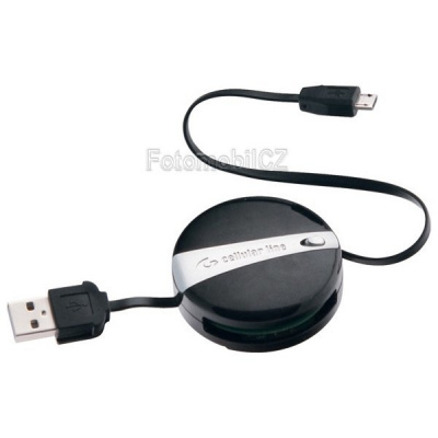 Rolovací USB datový kabel CellularLine s konektorem microUSB