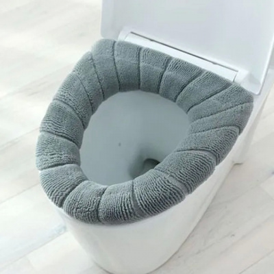 Univerzální pohodlný potah na WC sedátko - šedá