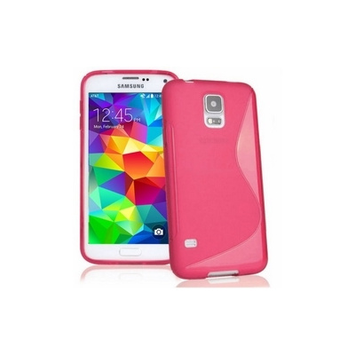 Silikonový obal Samsung G800 Galaxy S5 Mini - růžový