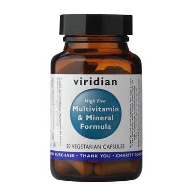 Viridian Nutrition High Five Multivitamin + Mineral Formula 60 kapslí Viridian