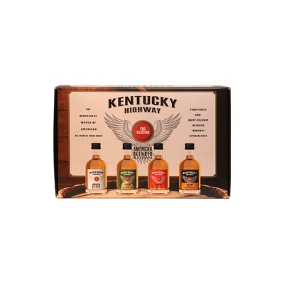 Whiskey Kentucky Highway Sada č.2 50ml x 4ks mini