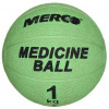 Medicinální míč gumový Merco Single, 1 kg, Světle zelená