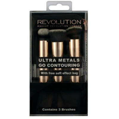 Makeup Revolution Ultra Metals Go Contouring Brush Set sada štětců