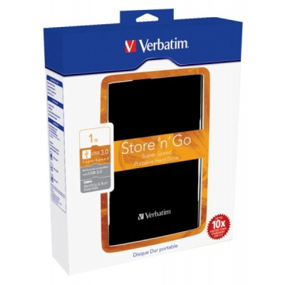 Verbatim Store 'n' Go 1TB, 2,5", USB 3.0, 53023