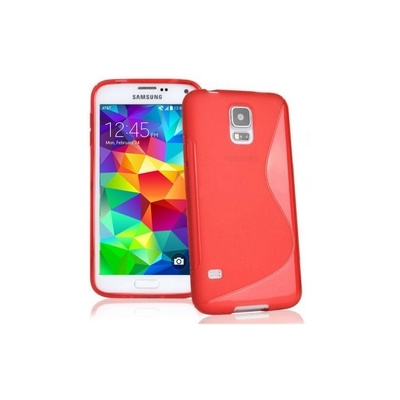 Silikonový obal Samsung G800 Galaxy S5 Mini - červený