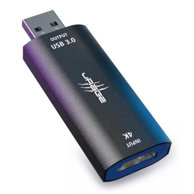 Hama uRage Stream Link 4K Redukce video převodník HDMI vstup USB 3.0 výstup černá 219824