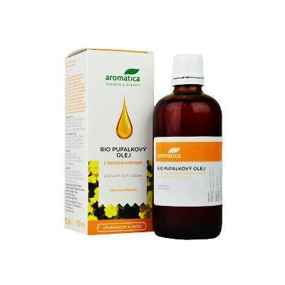 Pupalkový olej s vit E a beta-karot 100ml Aromatica
