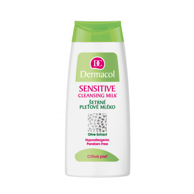 Dermacol Sensitive Cleansing Milk 200 ml Šetrné odličovací mléko pro citlivou pleť + zdarma folie na nehty pro nehtovou modeláž