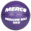 Medicinální míč gumový Merco Single, 4 kg, Fialová