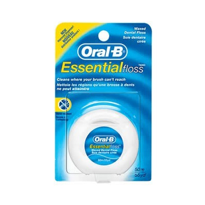 Oral-B Dentální nit Essential Floss - voskovaná 50 m