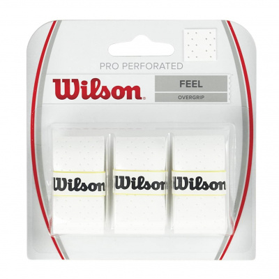 Wilson Pro Overgrip Perforated 3ks bílá