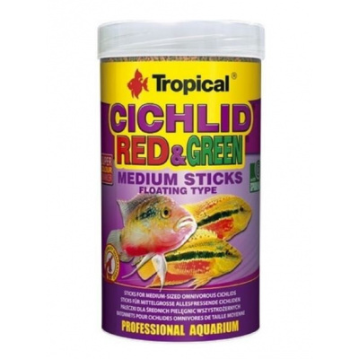 Tropical Cichlid Red & Green medium stick 250 ml/90 g