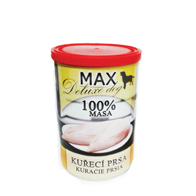 Falco max deluxe konzerva pro psy kuřecí prsa bez kosti 400g