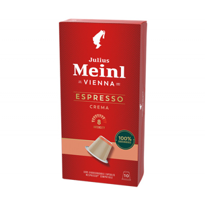Kompostovatelné kávové kapsle Julius Meinl INSPRESSO Espresso Crema do Nespresso 10ks