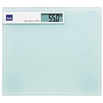 KELA Osobní váha digitální LINDA, skleněná bílá do 150kg KL-21299