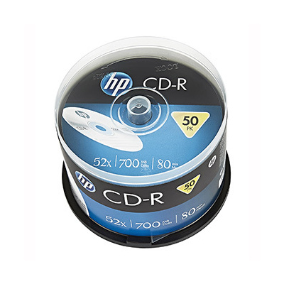 HP CD-R, CRE00017-3, 50-pack, 700MB, 52x, 80min., 12cm, bez možnosti potisku, ca