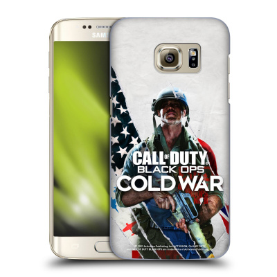 Zadní obal pro mobil Samsung Galaxy S7 EDGE - HEAD CASE - SPECOD Black Ops Cold War - Speciální Edice (Plastový kryt, obal, pouzdro na mobil Samsung Galaxy S7 EDGE - COD Cold War - Americký voják)