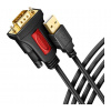 Axagon AXAGON ADS-1PSN, USB-A 2.0 - sériový RS-232 DB9-M Prolific adaptér / kabel 1.5m