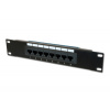 Digitus Patch Panel 10", CAT5E,nestíněný, 8x 8P8C LSA, černý,1U - Digitus DN-91508U