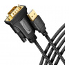 Axagon AXAGON ADS-1PQN, USB-A 2.0 - sériový RS-232 DB9-M FTDI adaptér / kabel 1.5m