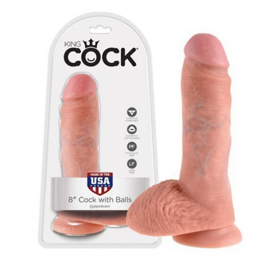 King Cock 8 Inch with Balls