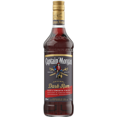 Captain Morgan Dark Rum 1l 40% (holá láhev)