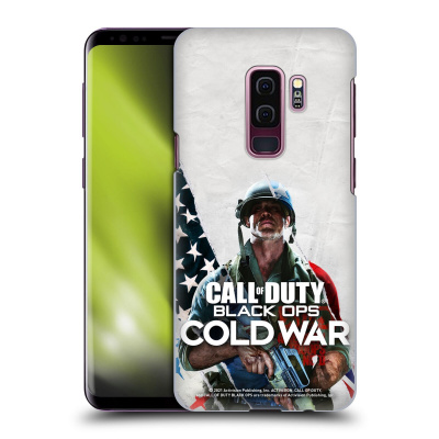 Zadní obal pro mobil Samsung Galaxy S9 PLUS - HEAD CASE - SPECOD Black Ops Cold War - Speciální Edice (Plastový kryt, obal, pouzdro na mobil Samsung Galaxy S9 PLUS - COD Cold War - Americký voják)