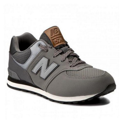 Dětské vycházkové boty New Balance KL574YHG Šedý