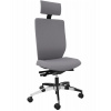 Kancelářská židle DENIOS Stilo ES operator, technika Syncro-3D-Ballance, Al noha, opěrka krku, šedá