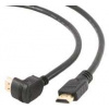 Gembird CABLEXPERT kabel HDMI-HDMI 3m, 1.4, M/M stíněný, zlacené kontakty, 90° lomený, černá CC-HDMI490-10