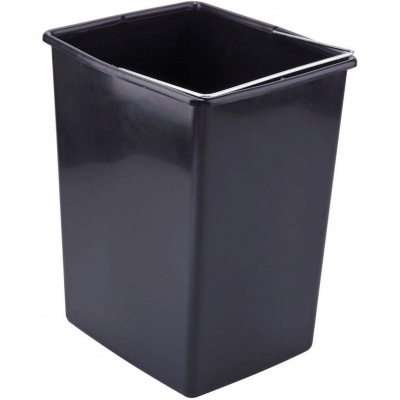 Odpadkový koš Elletipi Plastový koš s rukojetí, 17 L, černý, 35 x 27 x 24 cm (SECCHIORETT)