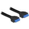 Delock kabel interní 19pin USB 3.0 samice/samice, 45 cm 83124
