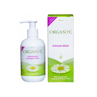 ORGANYC Sprchový gel pro citlivou pokožku a intimní hygienu s heřmánkem, 250ml