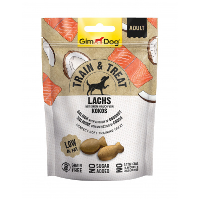 GimDog Train & Treat Lachs & Kokos snack 125 g