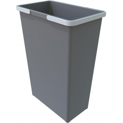 Odpadkový koš Elletipi Plastový koš s rukojeťmi BIG XL,35 L, šedý, 53 x 22,5 x 37 cm (PTMSE53C97M)