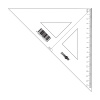 Pravítko trojúhelník s ryskou JUNIOR16 cm 447103