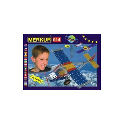 Stavebnice MERKUR 014 Letadlo 10 modelů 141ks v krabici 26x18x5cm Teddies TD47372