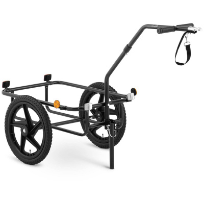 Uniprodo Nákladní vozík za kolo - 35 kg - odrazky UNI TRAILER 17