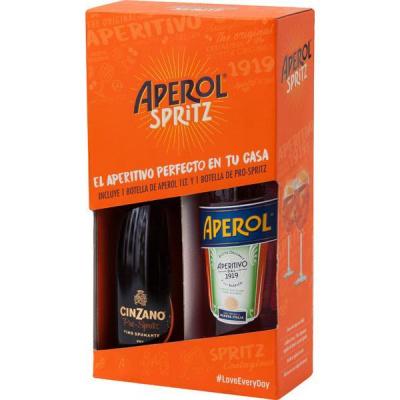 Aperol 11% 0,7 l + Cinzano Pro-Spritz 11,5% 0,75 l (set)